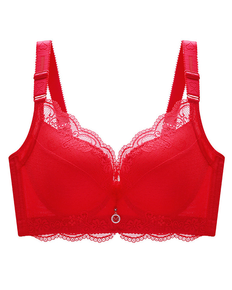 Lace Underwire Padded Push Up Bra