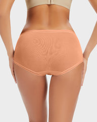 Seamless Modal Mid-Rise Antibacterial Panties (4 Pack)